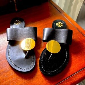 Tory Burch black sandal, size 6.5